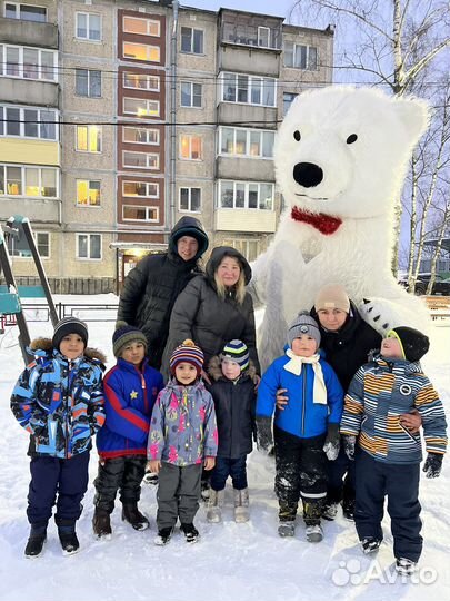 Поздравление от 3м белого медведя аниматор