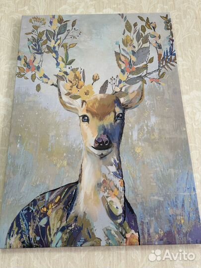 Икеа. Картина на холсте олени (2 шт)