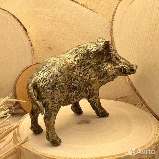 Бронзовая статуэтка Кабанчик