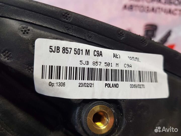 Зеркало боковое левое Volkswagen Polo 6 Liftback