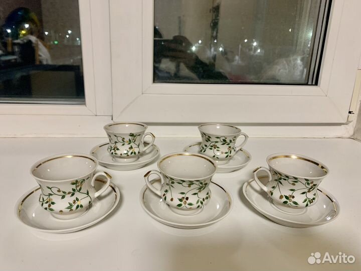 Кофейный сервиз фарфор СССР