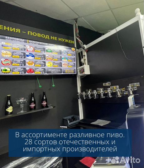 Магазин разливного пива/ напитков. 8 млн/год