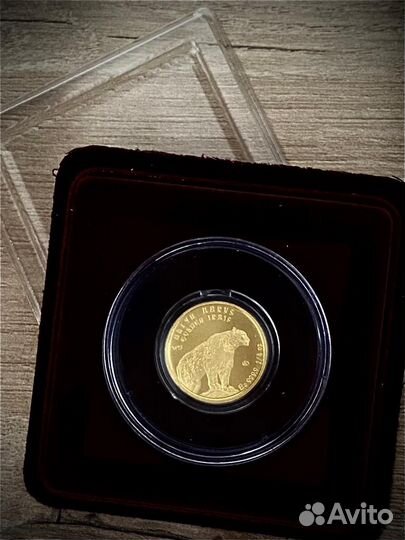 Золотая монета Казахстана Барс 7,78г 2023г