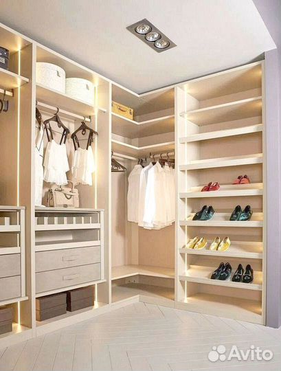 Гардеробная в нишу