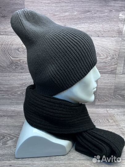 Шапка мужская вязаная из шерсти, Oxigon