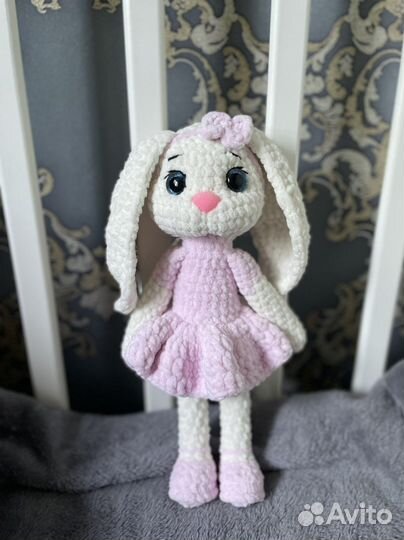 Кукольная плюшевая зайка