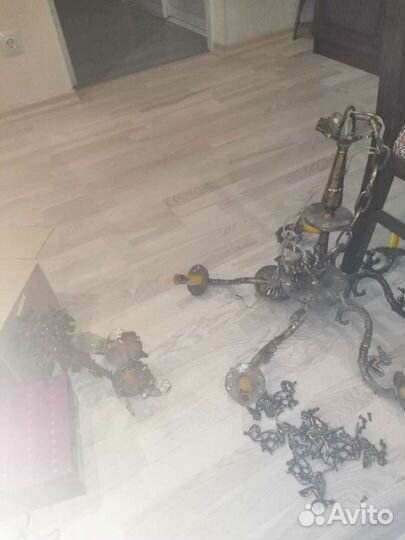 Люстры хрустальные бу