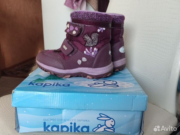 Ботинки зимние Капика для девочки 28 размер