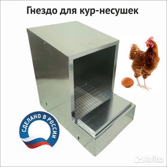 Гнездо для кур с яйцесборником