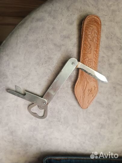 Перочинный нож открывашка СССР в чехле