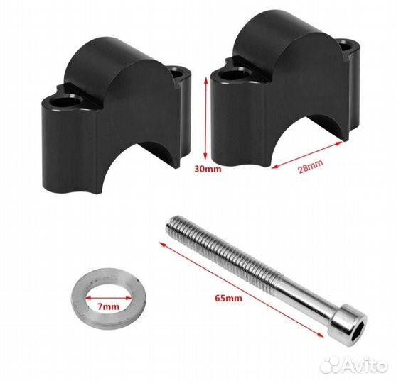 Проставки руля 28 мм