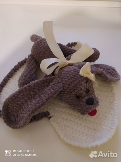 Собака вязаная