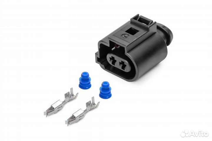 Разъем 1j0973722a 2-х контактный электромагнититно