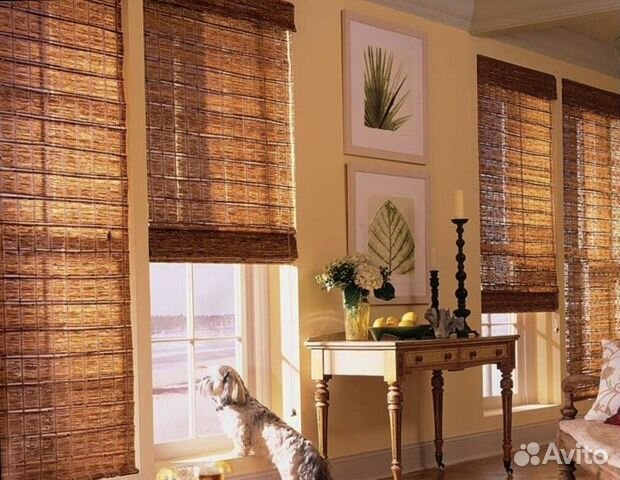 Бамбуковые жалюзи и шторы