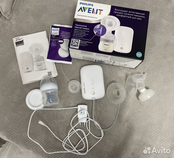 Электрический беспроводной молокоотсос philips