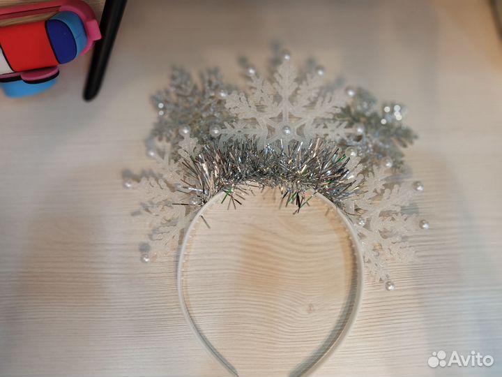 Корона ободок диадема снежинка