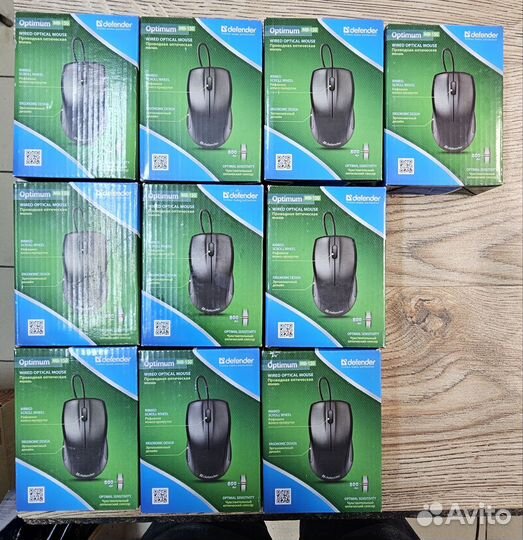 Новые мышки Defender Optimum MB-150 цена за 10шт