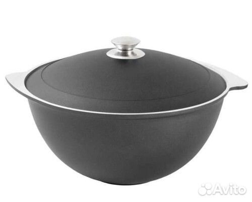 Казан для плова 12л. металлическая крышка