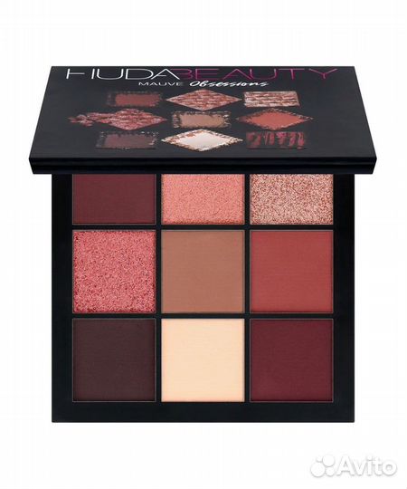 Палетка теней huda beauty mauve obsession