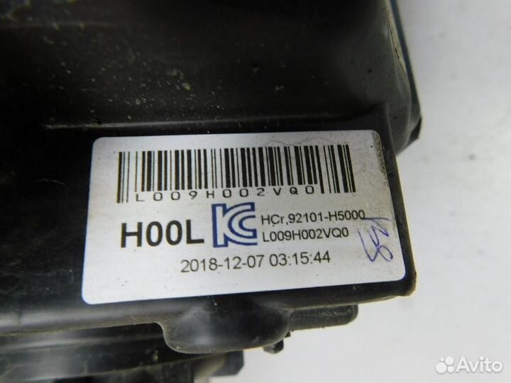 Фара левая Hyundai Solaris