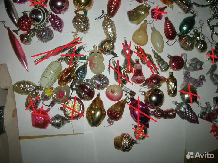 Елочные игрушки стеклянные СССР №2 самовывоз