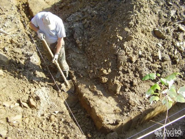 Земляные работы, копка траншей