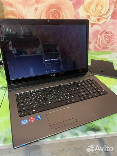 Ноутбук Acer 17.3 дюйма/i5-2430M/4Gb/Radeon