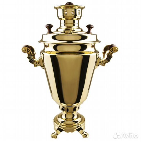 Самовар дровяной 5 л «Рюмка с гербом РФ»