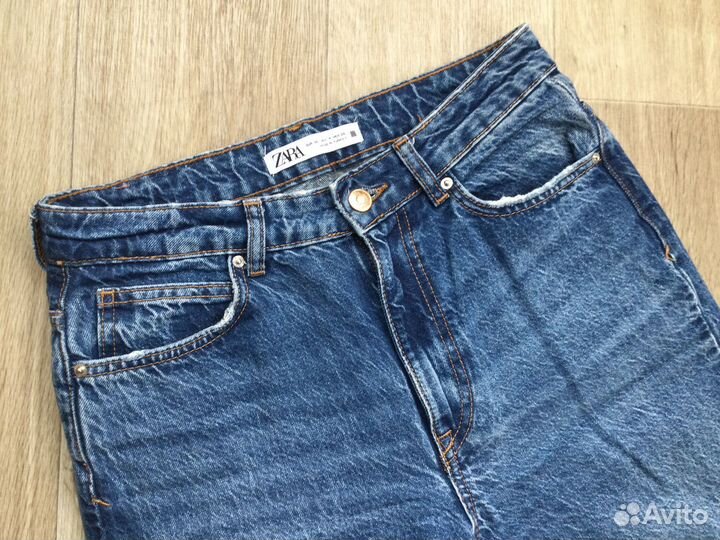Джинсы zara 36 прямые