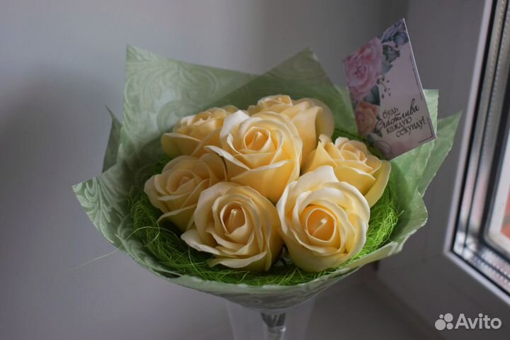 Букет цветов из мыла