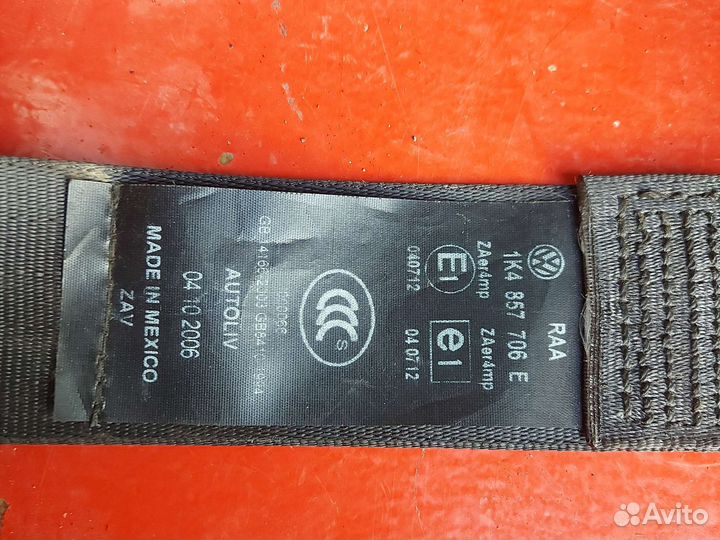 Ремень безопасности передний Фольксваген Гольф5