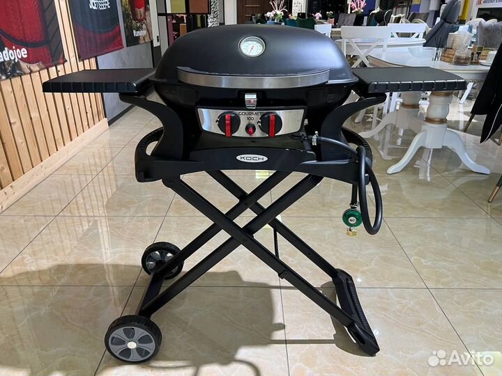 Газовый гриль на тележке koch Gourmet 100 set