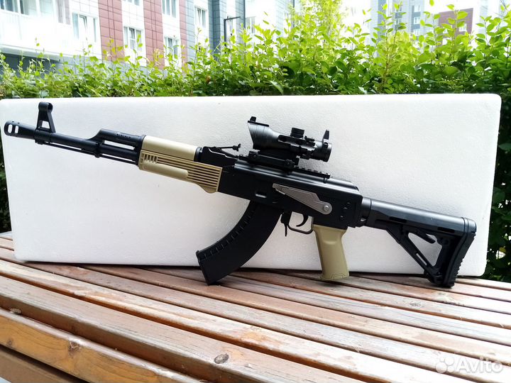 Орбизный автомат ак74М орбиган черно-зеленый