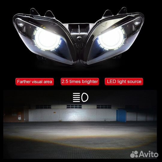 Yamaha YZF R1 2002-2003 Фара LED в сборе
