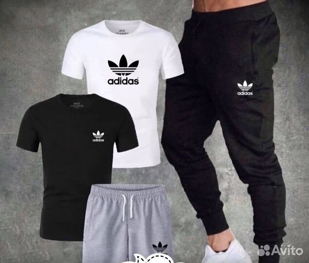 Летний спортивный костюм 4в1 adidas