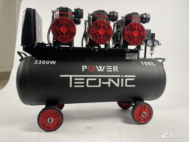 Безмаслянный Компрессор power technic 720/100