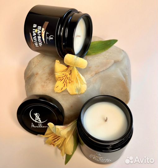 Ароматическая свеча ручной работы