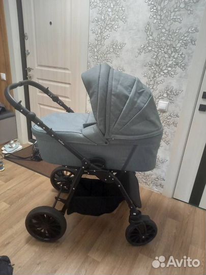 Коляска Indigo Sesto 2в1 (Цвет:Серо-Зеленый)