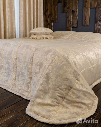 Покрывало Зарина золото новое плед на кровать
