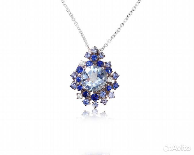 Золотой кулон-брошь Damiani Mimosa Anima