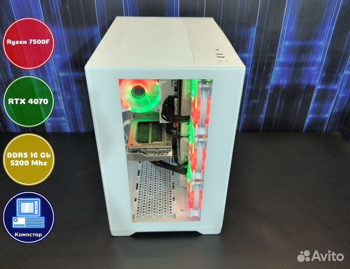 Геймерский комп AMD7500F-RTX4070-16DDR5-GYF584-B650
