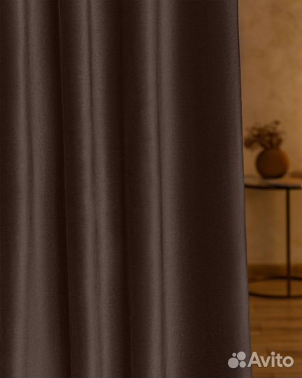 Портьеры бархат Богема Шоколад шторы
