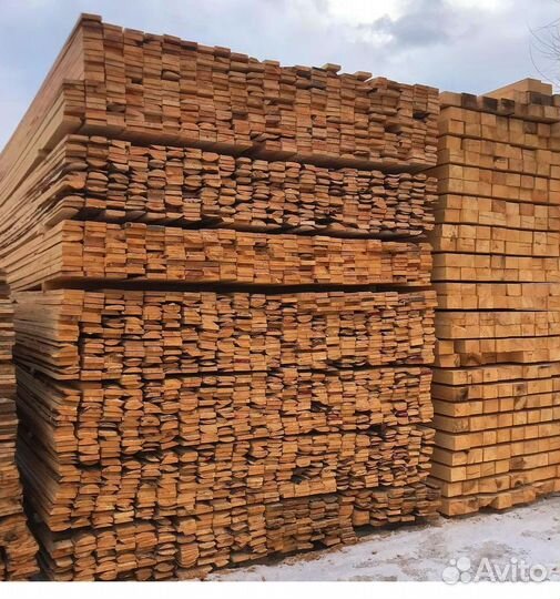 Доска обрезная 25х150х6000