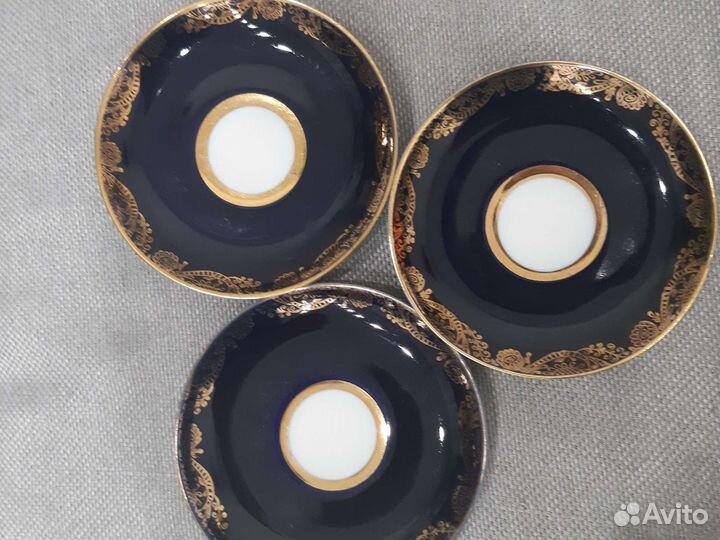 Чайные пары золотой фриз кобальт лфз