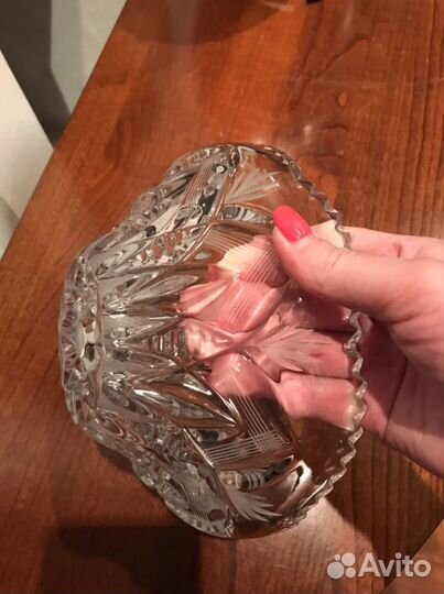 Ваза / салатник хрусталь винтаж СССР 70- 80 хг