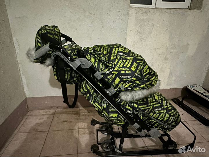 Детские санки коляска бу