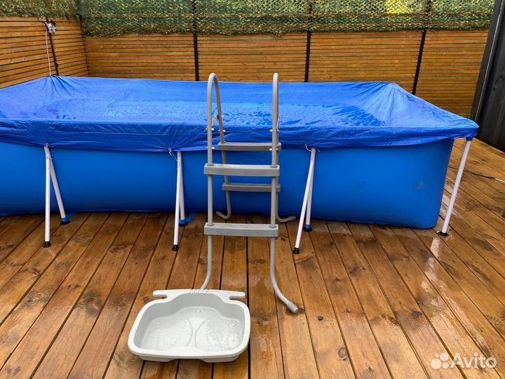 Каркасный бассейн intex бу