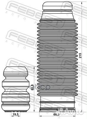 Пыльник-отбойник амортизатора перед Febest hysh
