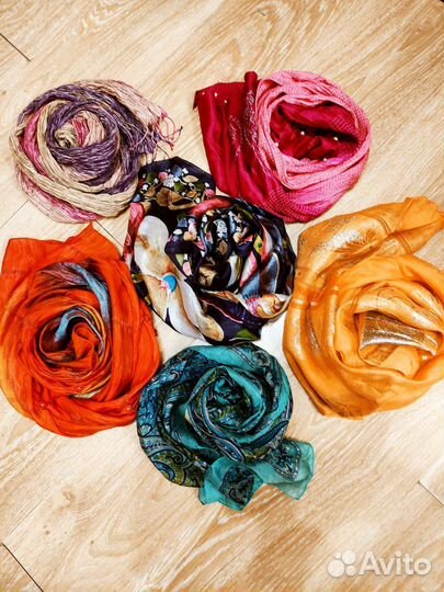 Палантины, платки из шёлка