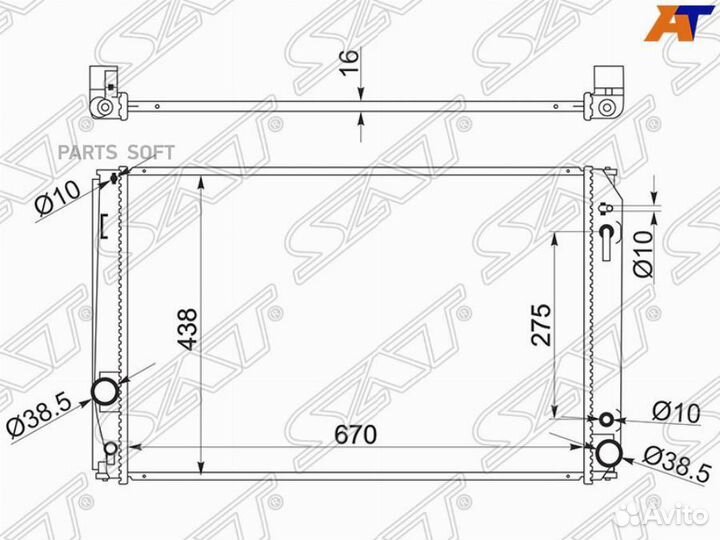 Радиатор Toyota Alphard (H20,H30) 08-23 / Vellfire 08- TY0004GR